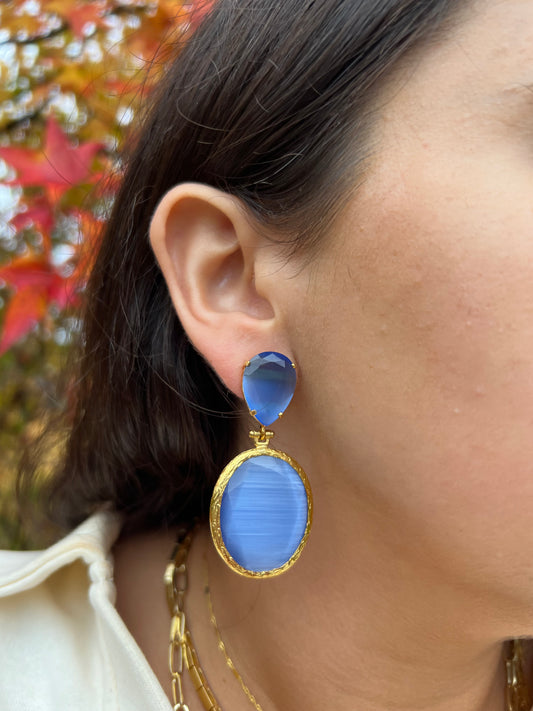 Blue simplified Earrings