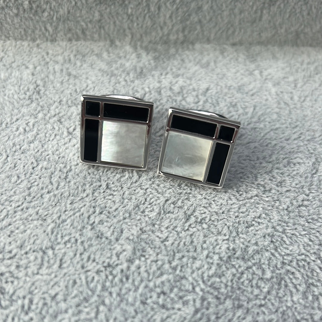 Black Onyx X mother of pearl Cufflinks