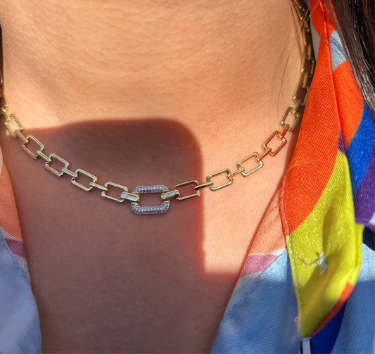 Squared Chain Necklace