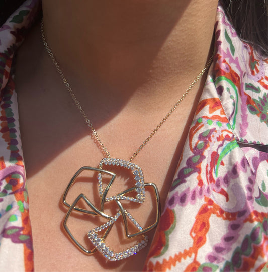 Twirled Flower Pendant