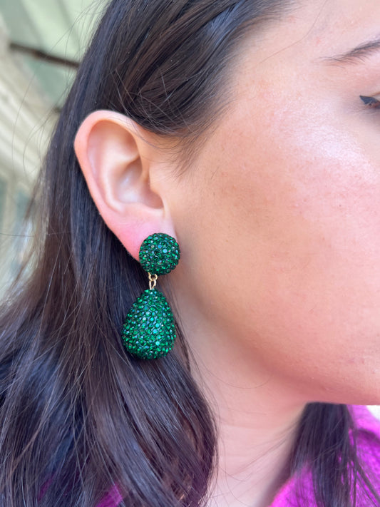 Bright Green X Funky Earrings