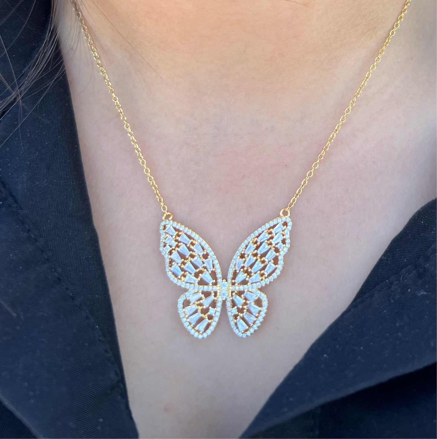 Large Butterfly Necklace