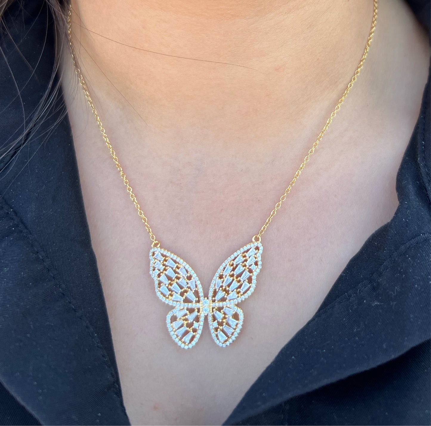 Large Butterfly Necklace