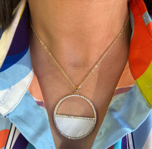 Pearl X Gold Necklace