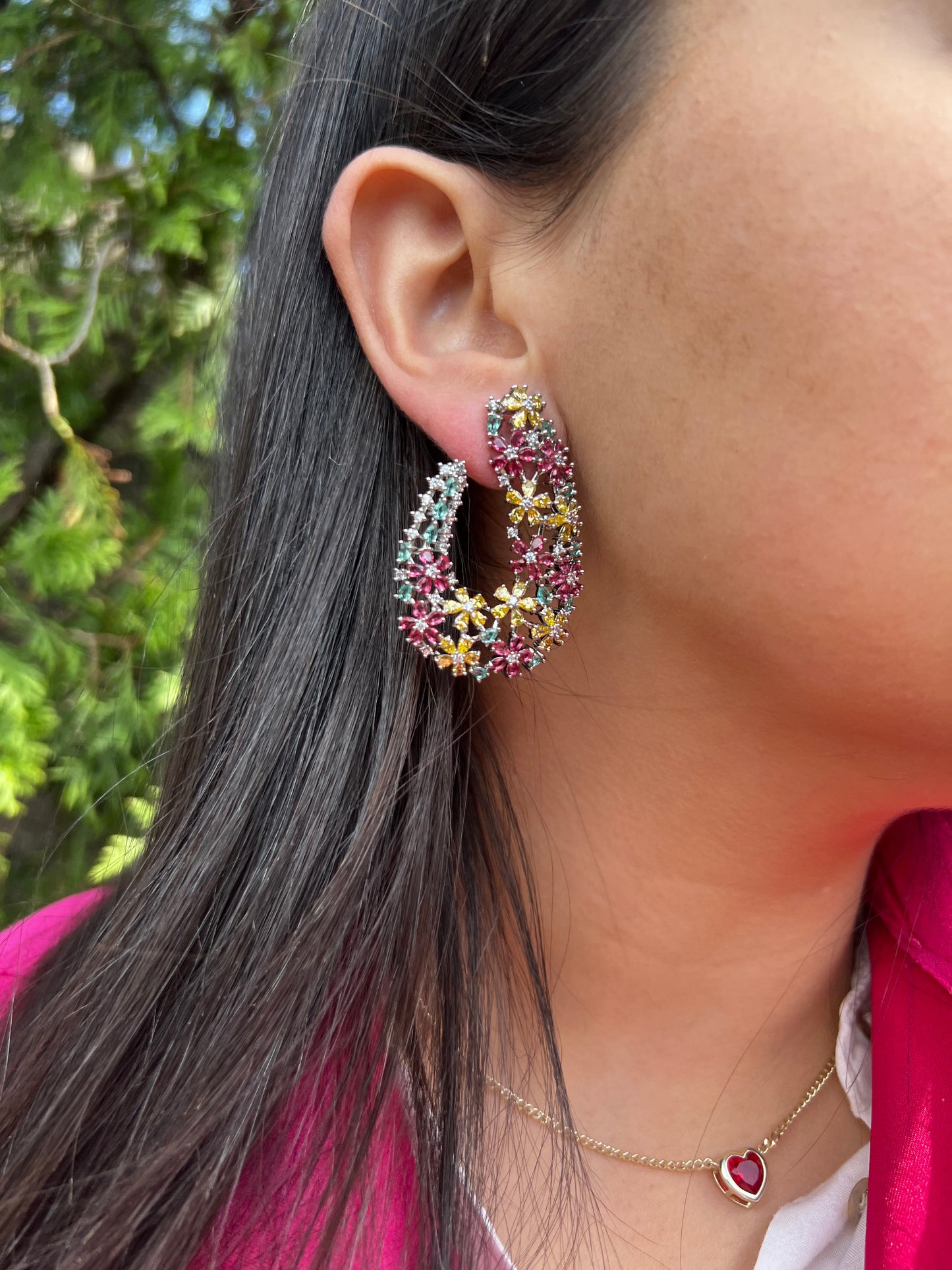 Floral hanging Earrings