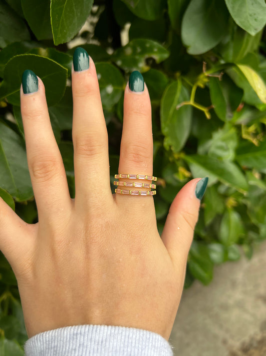 Pink Sapphire Beguet Ring