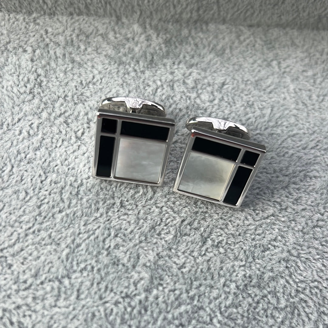 Black Onyx X mother of pearl Cufflinks