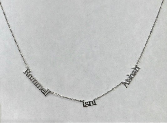 925 Silver Children name necklace