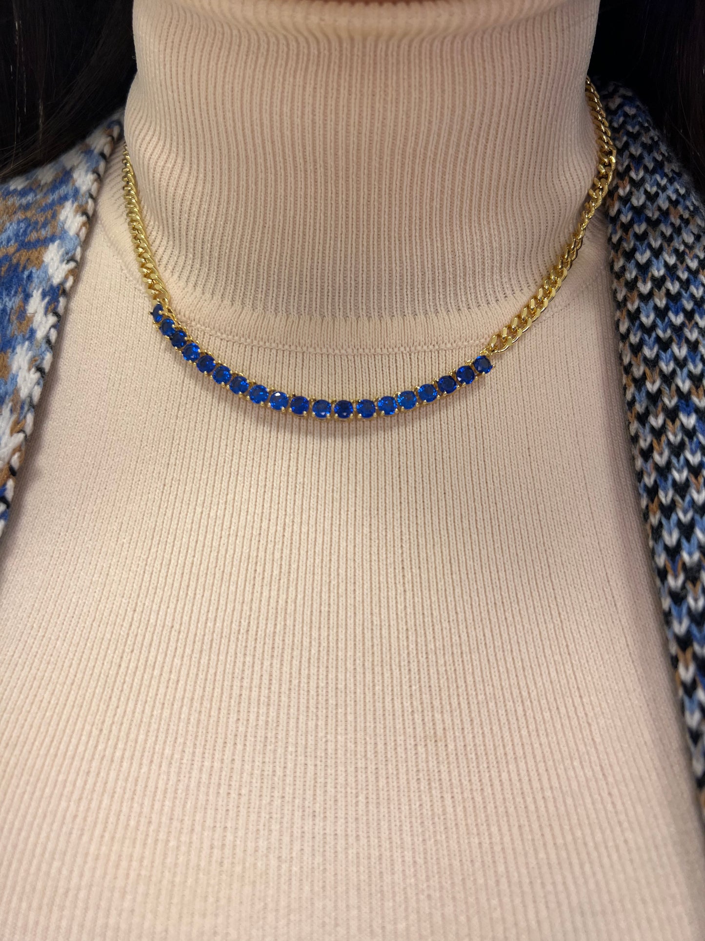 Linked Sapphire Necklace