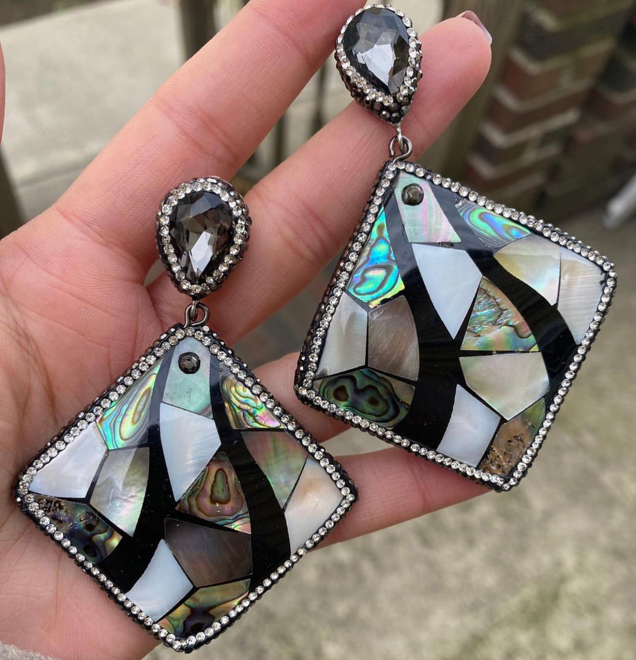 Squared Hanging Earrings